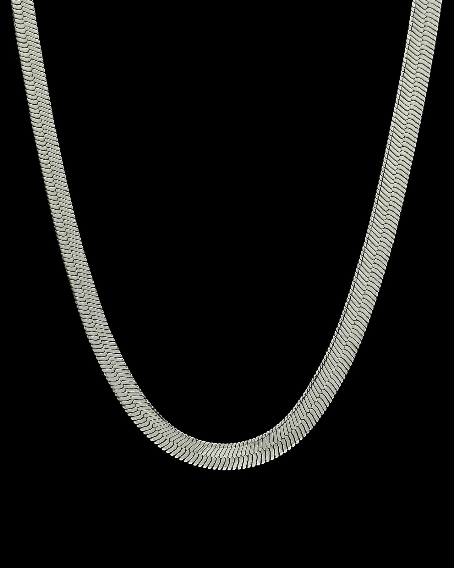 Herringbone Chain - Stainless Steel