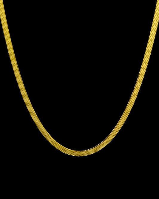 Herringbone Chain - Gold