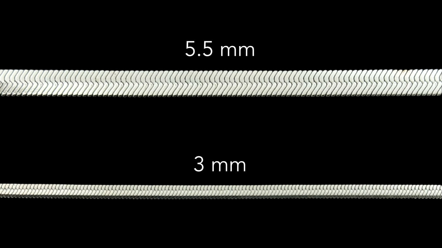 Herringbone Chain - Stainless Steel